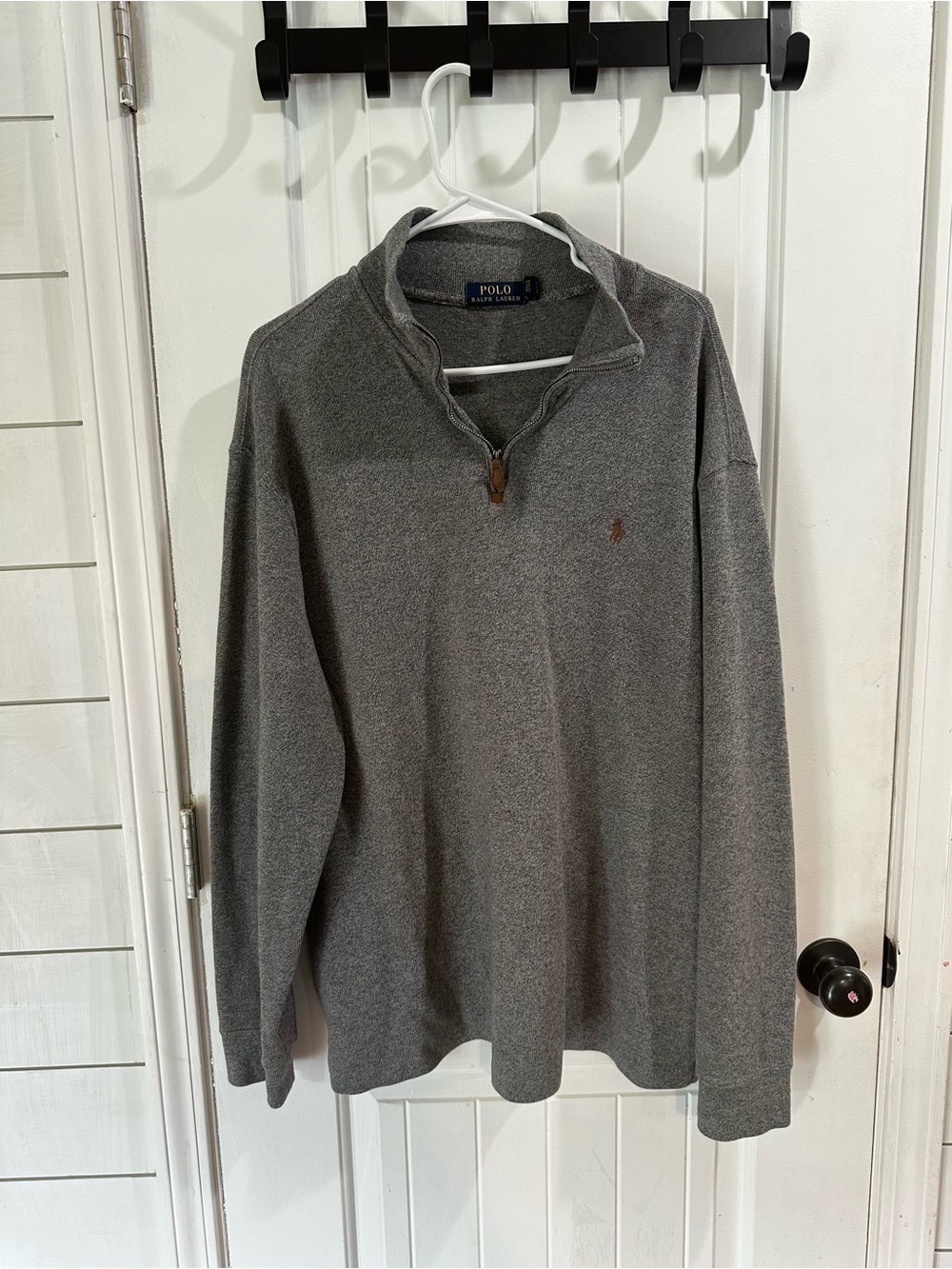 Polo by Ralph Lauren Gray Half-Zip Pullover Sweater